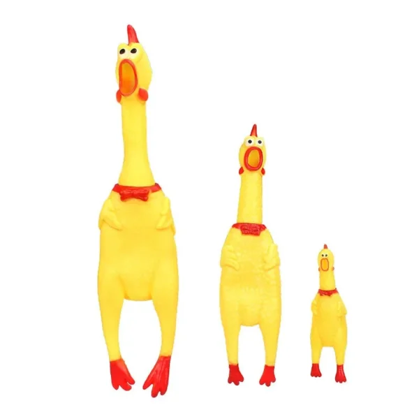 Squeaky Chicken Dog Toy