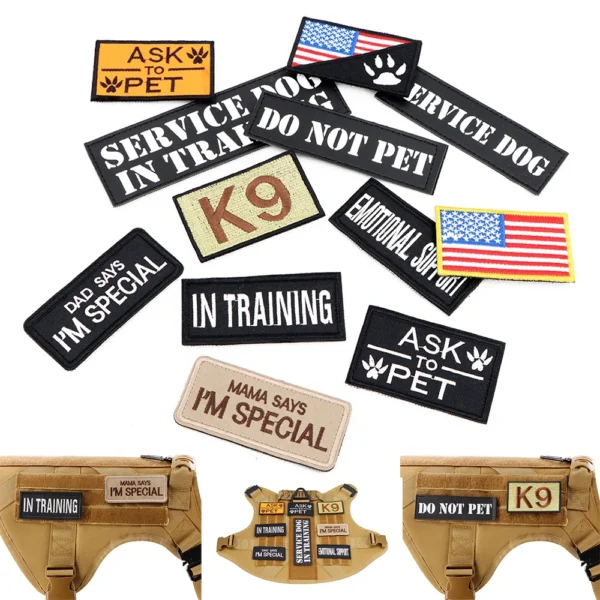 Dog Harness Patch Set